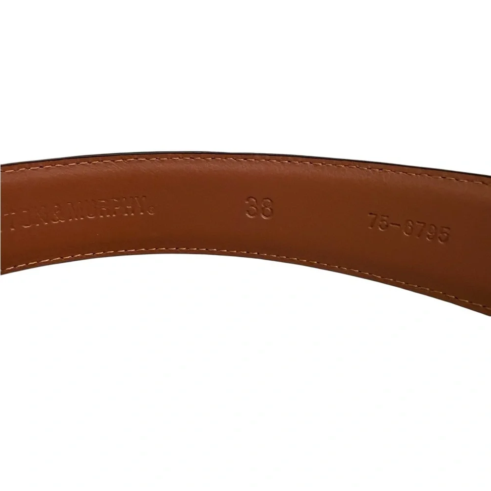 New Johnston & Murphy Dress Leather Belt Size 38”